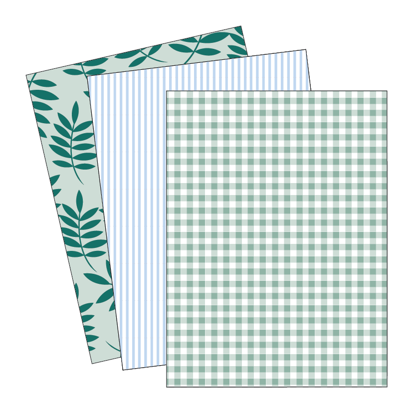 Image of A4 papers to match a crocodile themed classroom display on white background