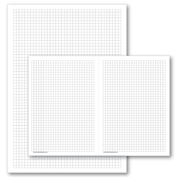 Bullet Journal Printable Square Grid Pages on white background