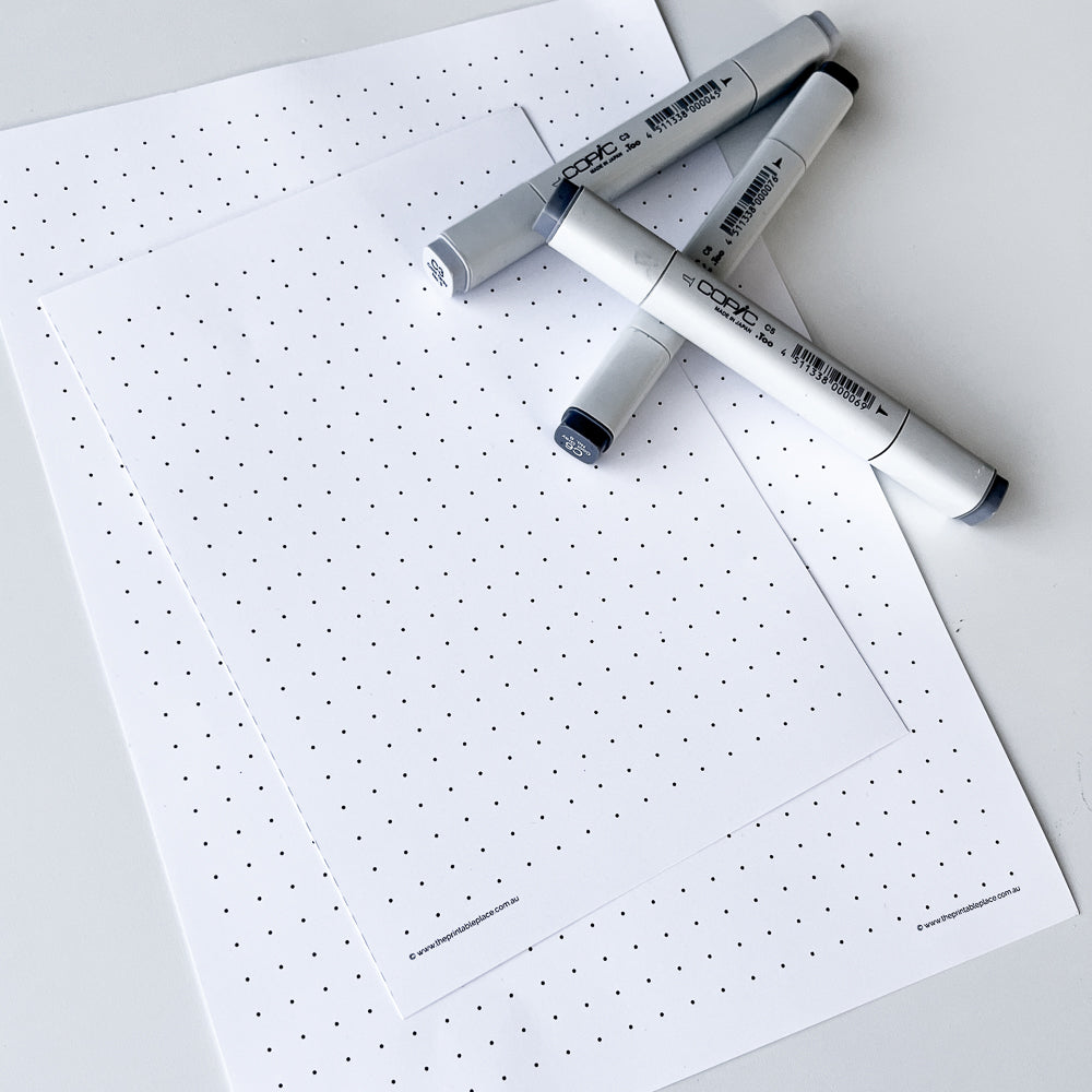 Bullet Journal Printable Dot Grid Pages for Planner Diary - The Printable Place