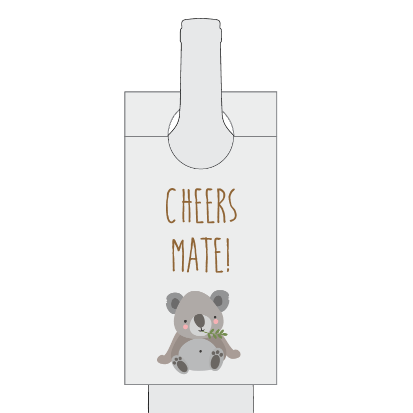 Australian Cuties Printable Wine Bottle Label
