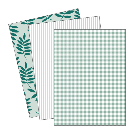 Image of A4 papers to match a crocodile themed classroom display on white background