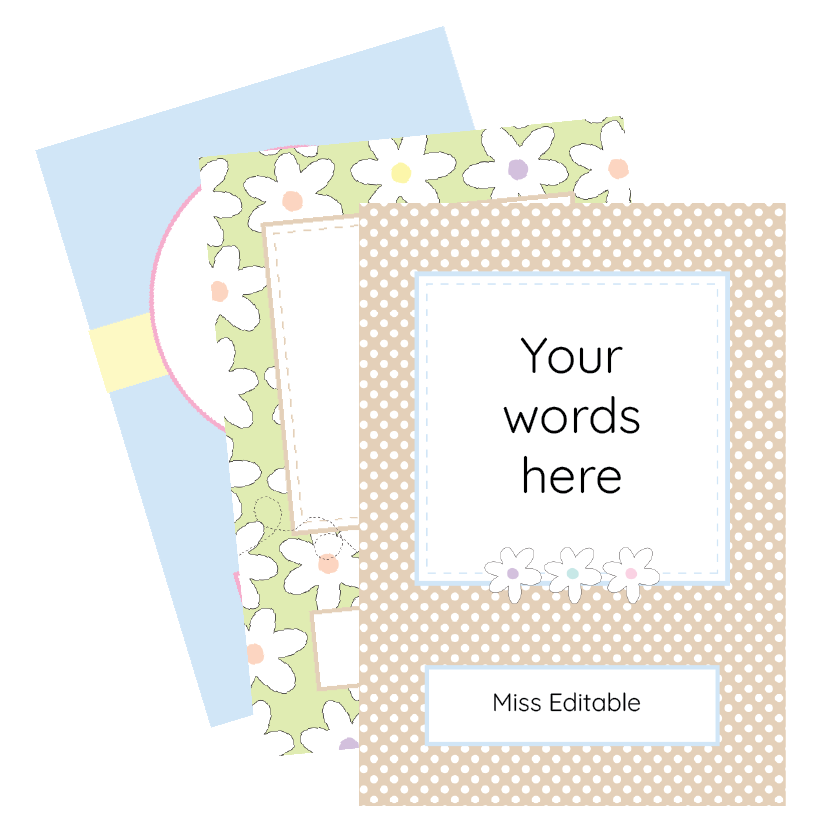 Spring Flowers Teacher Binder Editable Book cover
