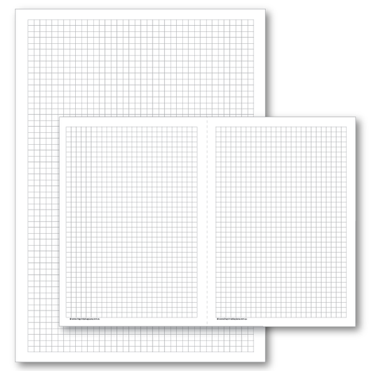 Bullet Journal Printable Square Grid Pages on white background