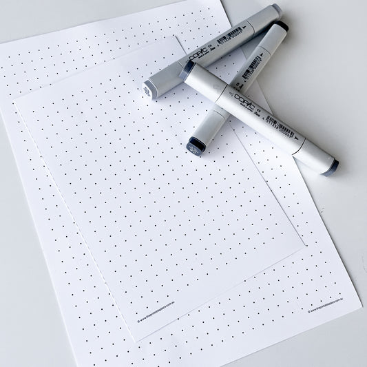 Bullet Journal Printable Dot Grid Pages for Planner Diary - The Printable Place